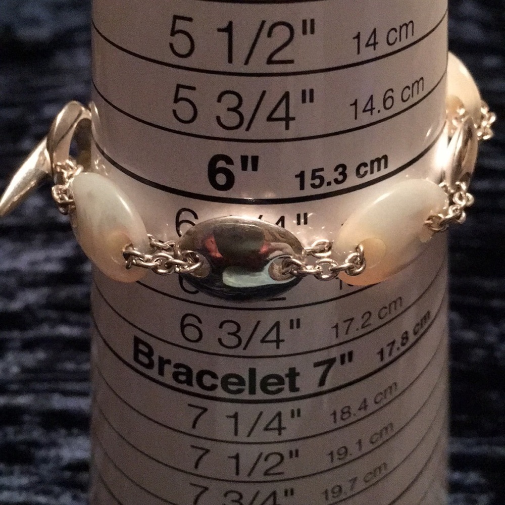 Ralph Lauren (RL) Sterling Silver Pearl Bracelet - Picture 2 of 6